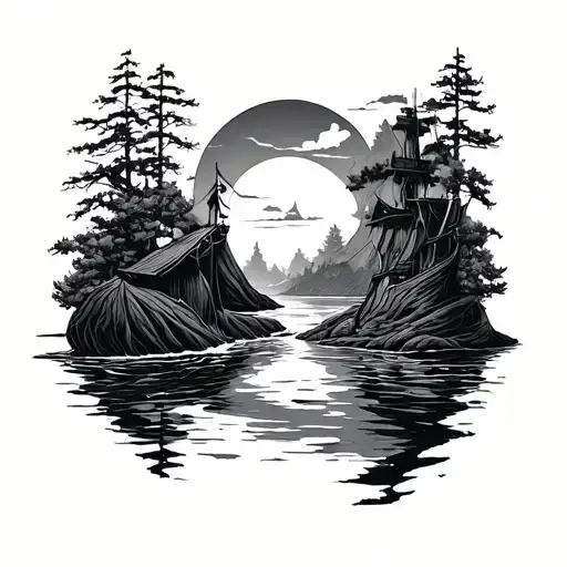river of Styx  tattoo design idea