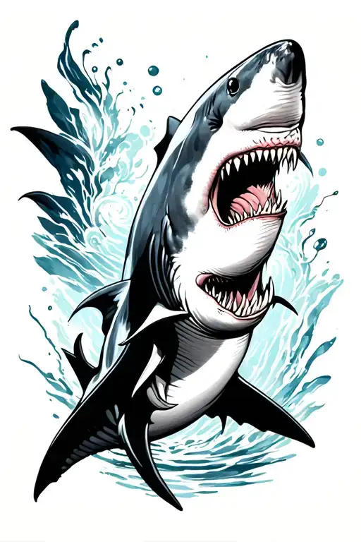 shark tattoo design idea