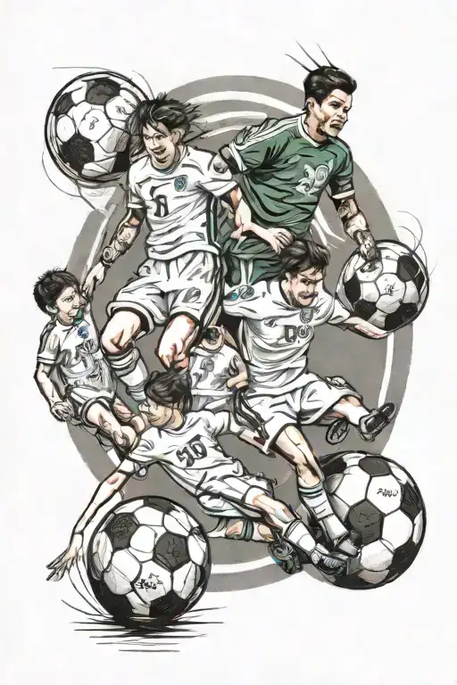 sports, football, tourism, medicine, massage, family, 2 daughters, 1 son, aspiration tattoo design idea