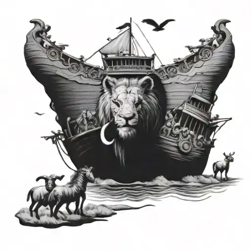 Noah's Ark tattoo design idea