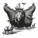 Noah's Ark tattoo design idea