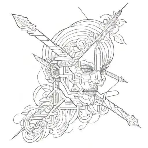 FOOL word but make it blurry lines tattoo design idea