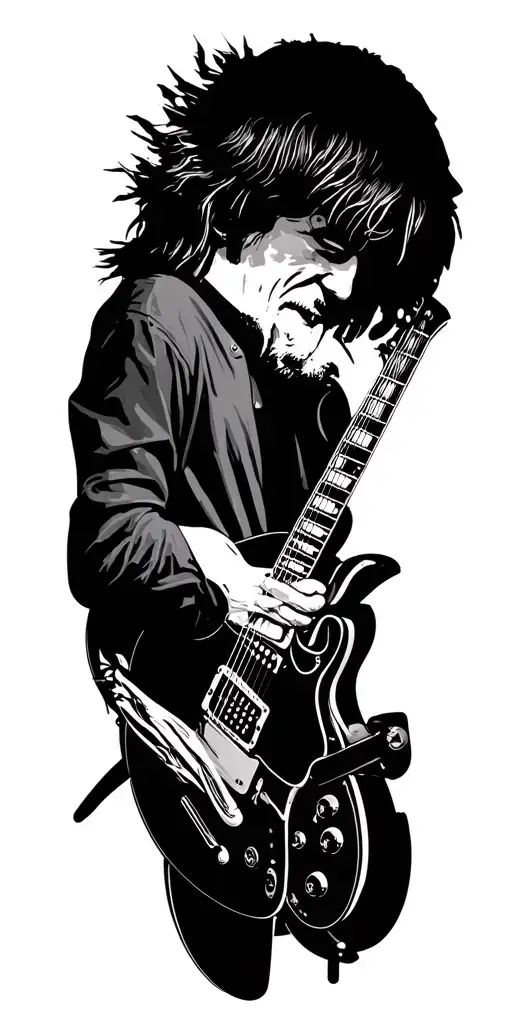 oasis, AC/DC, the stone roses, Blur, guitar, drums  tattoo design idea