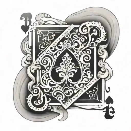 jack of hearts playing card tattoo design idea