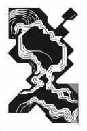 desert dunes rectangular tattoo tattoo design idea