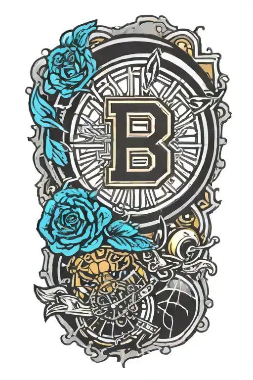 boston bruins tattoo design idea