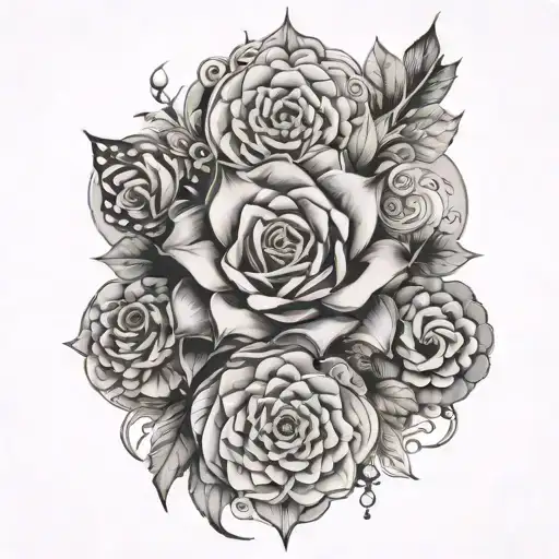 Ximena Xavier Sebastián linked together tattoo design idea