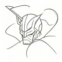 daredevil logo tattoo design idea