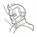 daredevil logo tattoo design idea