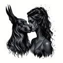 matching friendship through thick and thin tattoo design idea