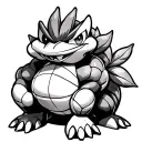 Bowser and piranha plant background tattoo design idea