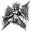 The angewomon tattoo design idea