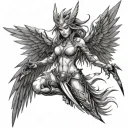 The angewomon tattoo design idea
