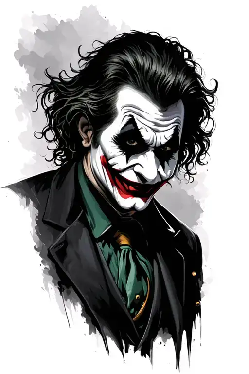 joker tattoo design idea