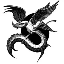 combination of libra and Sagittarius minimalist tattoo tattoo design idea