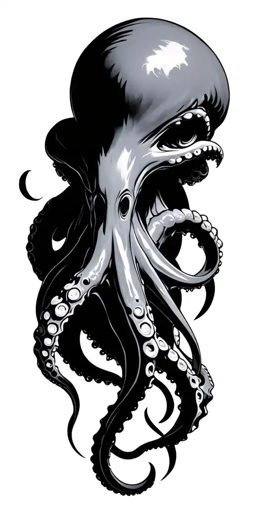 tactical octopus wrapping its tentacles tattoo design idea