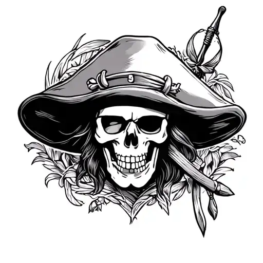 Straw Hat Pirates tattoo design idea