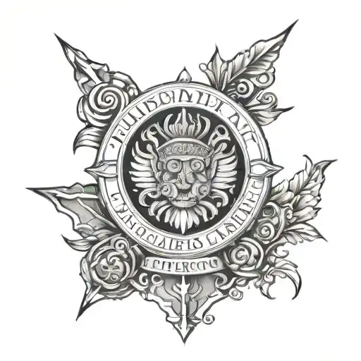 Lindsay clan crest tattoo design idea