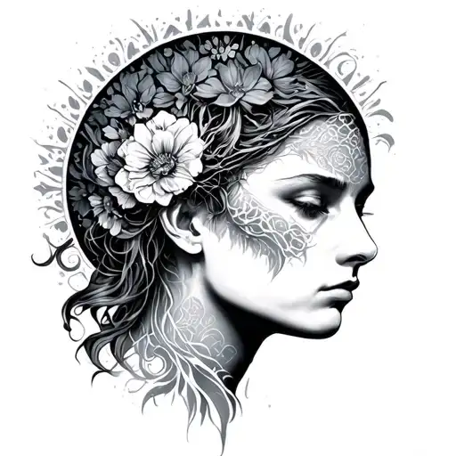 consciousness tattoo design idea