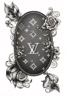 Louis Vuitton tattoo design idea