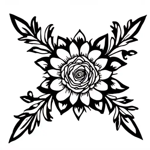 rosette tattoo design idea