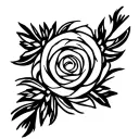 rosette tattoo design idea