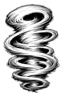 tornado tattoo design idea