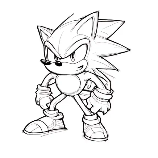 sonic the hedgehog tattoo design idea