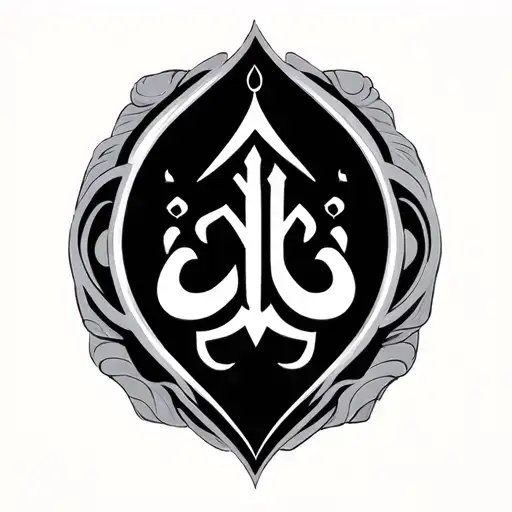Allah tattoo design idea