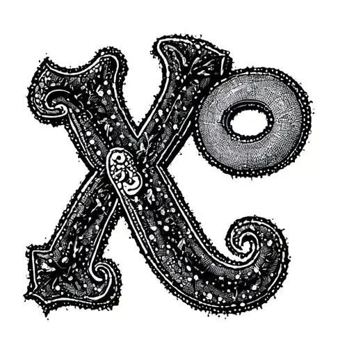 kids initials and birth year tattoo design idea