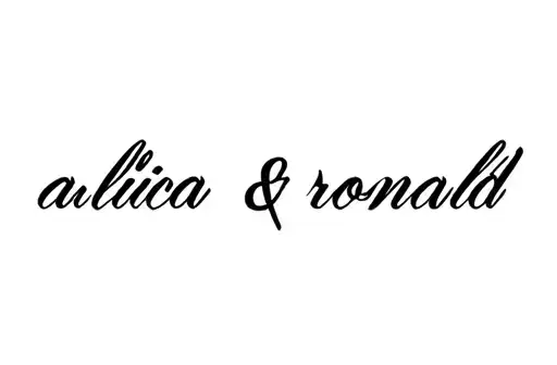 "alicia & ronald" tattoo design idea