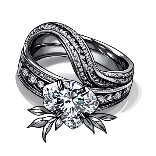 Mens Wedding Ring tattoo design idea