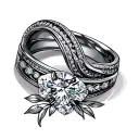 Mens Wedding Ring tattoo design idea