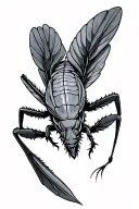 Locust tattoo design idea