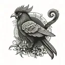 liverbird tattoo design idea