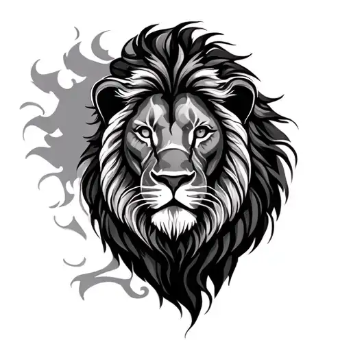 Sri Lankan Lion tattoo design idea