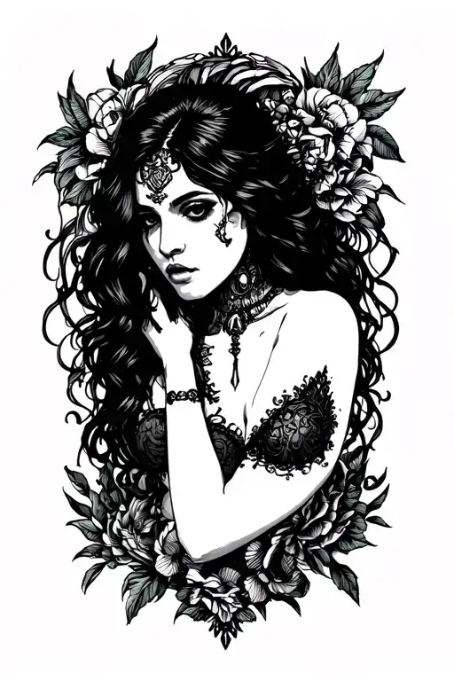 sex slave tattoo design idea