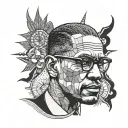 Malcolm x tattoo design idea