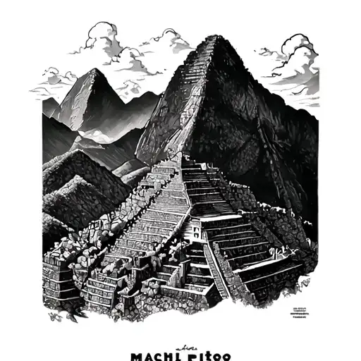 Machu Picchu tattoo design idea