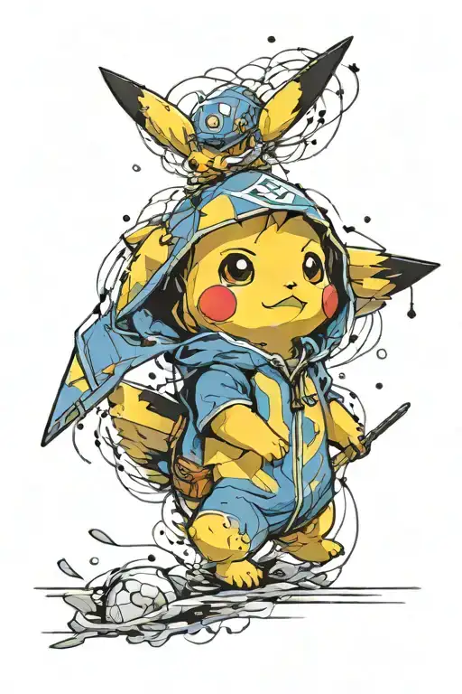 Fenerbahçe , mini pikachu , brother , love , wall , anime , the last airbender ,artsy , arts , Van Gogh , basquite tattoo design idea