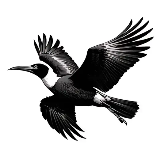 frigate bird flying in the sky tattoo design idea