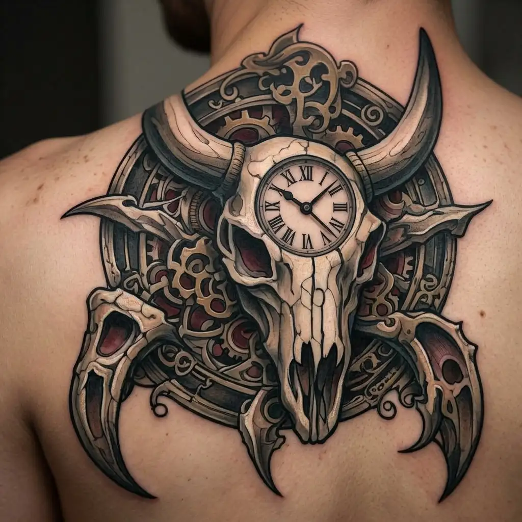 1,869+ Skull Bull Tattoo Ideas in 2026 - BlackInk AI