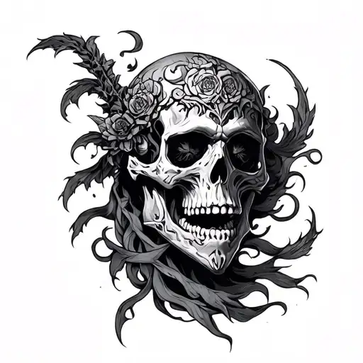 gods of death tattoo design idea