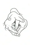 pinky promise with 224 at the bottom  tattoo design idea