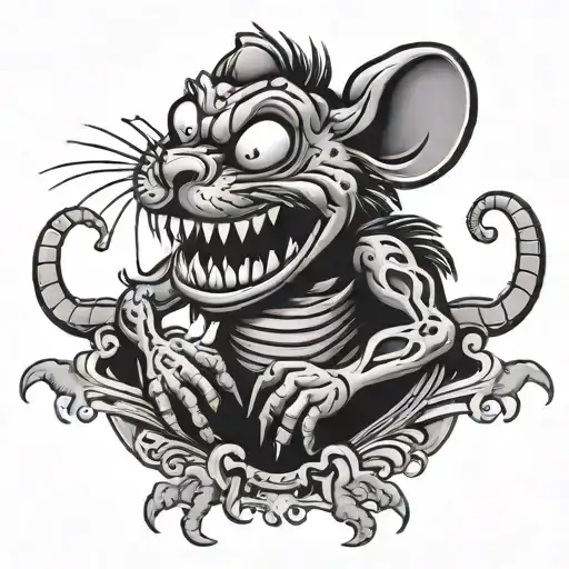 Rat Fink tattoo design idea