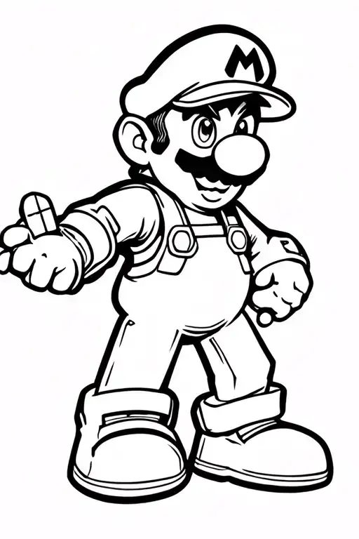 super mario them tattoo tattoo design idea