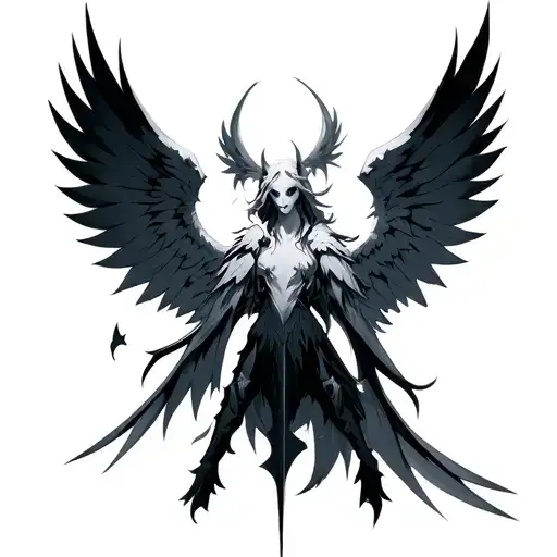 angemon tattoo design idea