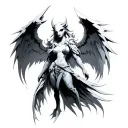 angemon tattoo design idea