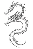 dragon tree tattoo design idea