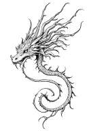 dragon tree tattoo design idea